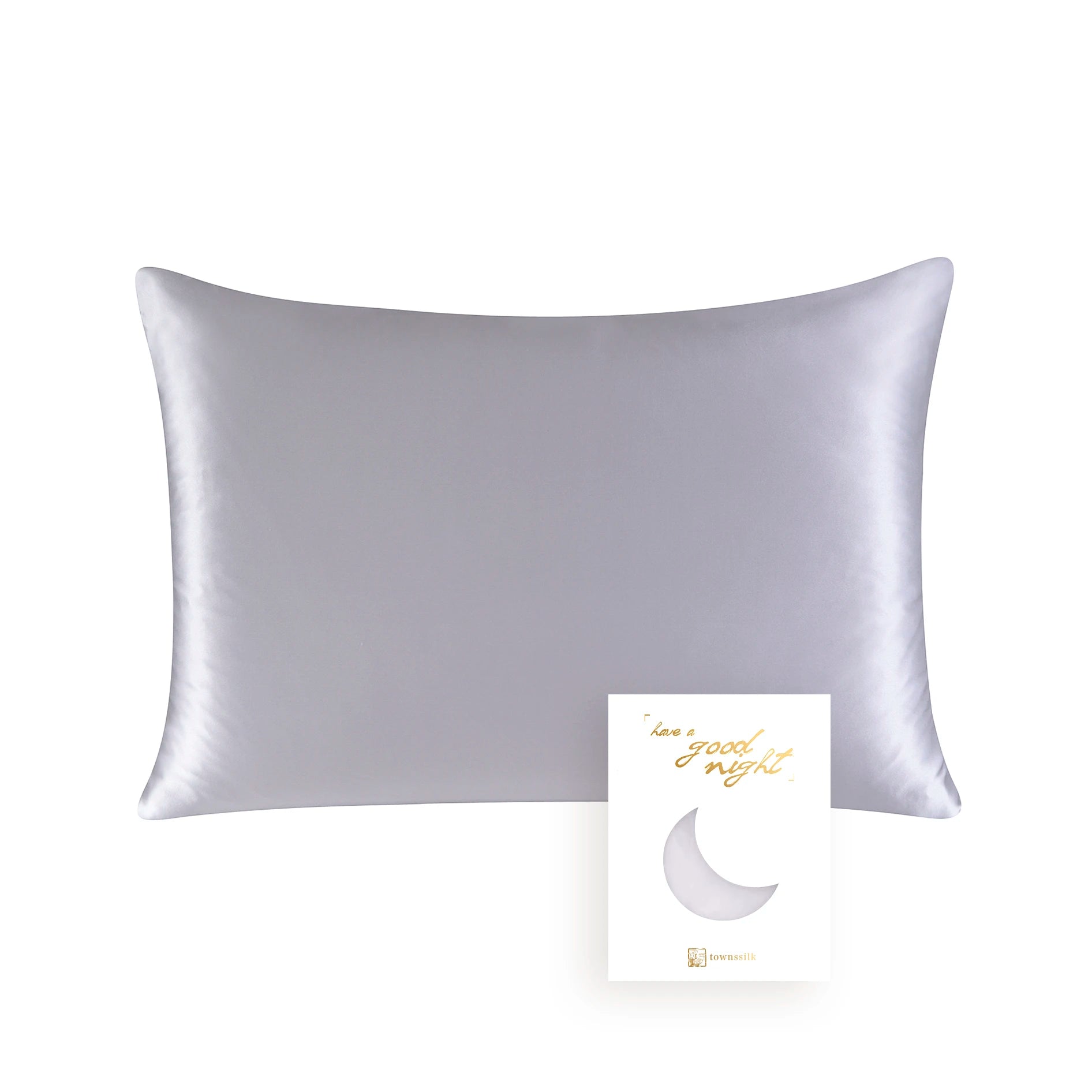 100% Natural Mulberry Silk Pillow Case With Hidden Zipper 22MM Front in Real Silk & Back in Lenzing Tencel Fabric, 1 Pack