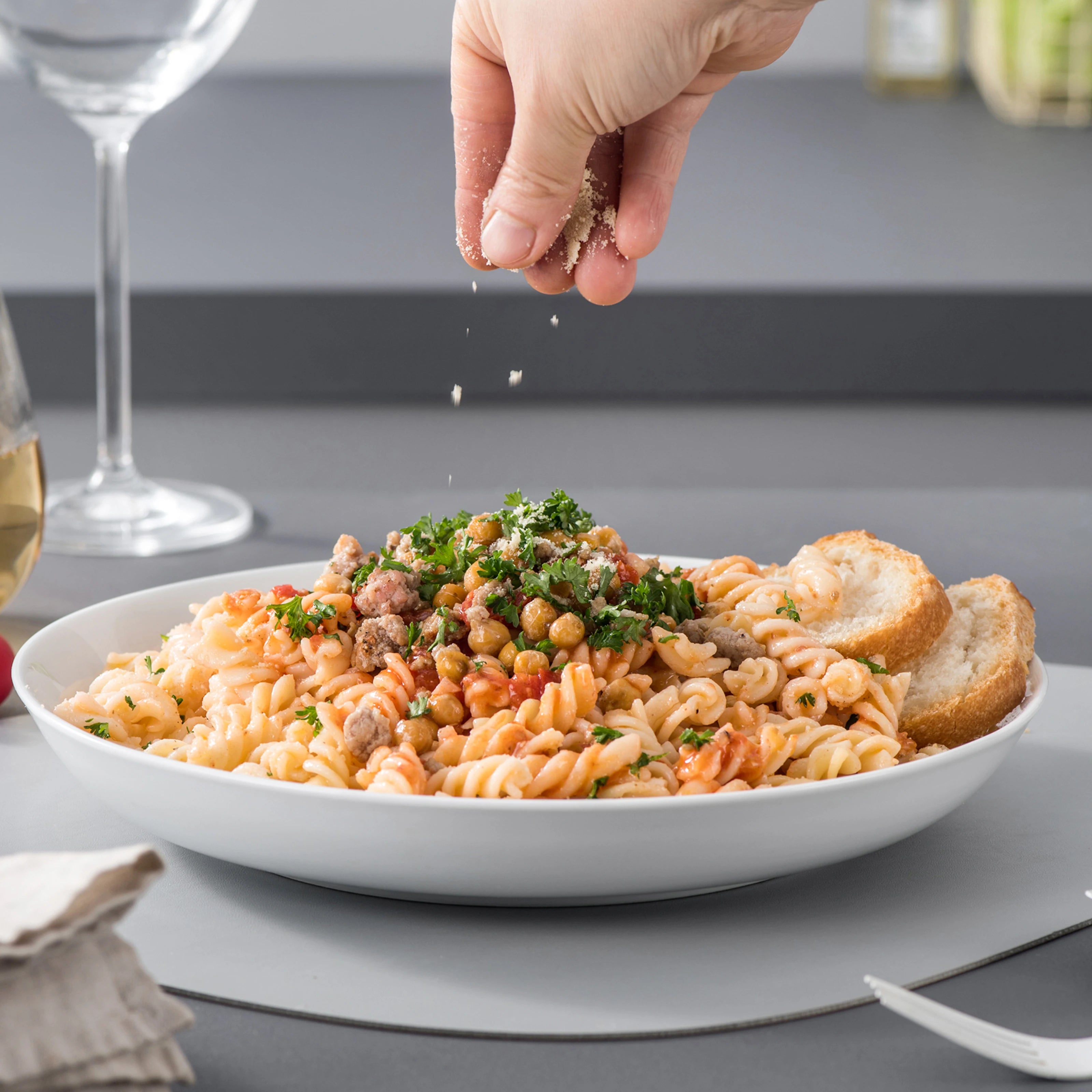 MALACASA 4/8/12 Piece Large Pasta Bowls Set 1680 ML Salad Bowl Ceramic Bowl Sets Wide and Shallow Bowls Set For Fruit/Pasta