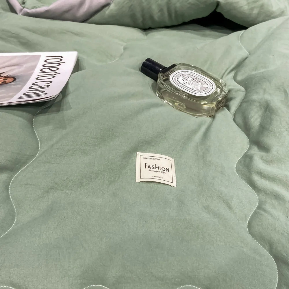 Zomer Airconditioning Quilt Gewassen Katoen Gooi Deken Quilten Dunne Dekbed Cooling Dekbed Gewatteerde Quilt Effen Kleur