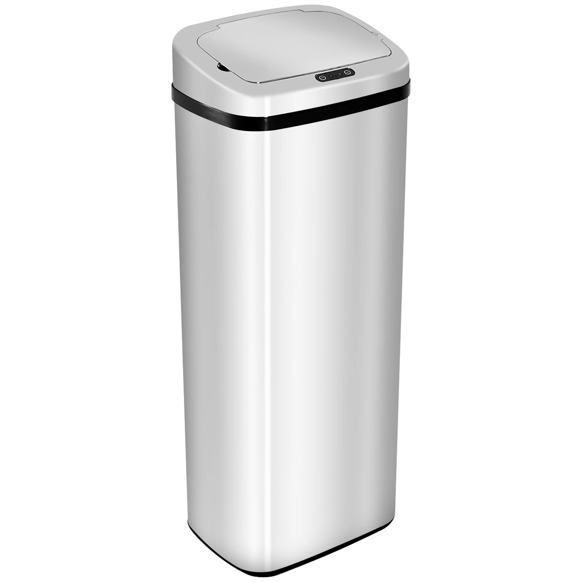 HOMCOM 50L Infrared Automatic Motion Sensor Dustbin Stainless Steel Trash Can