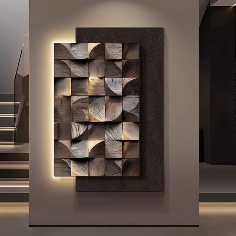 Led Geometric Wall Lamp Italy Designer Square Mounted Sconce For Living Room Resturant Background Wall Decoration Hall Way Light