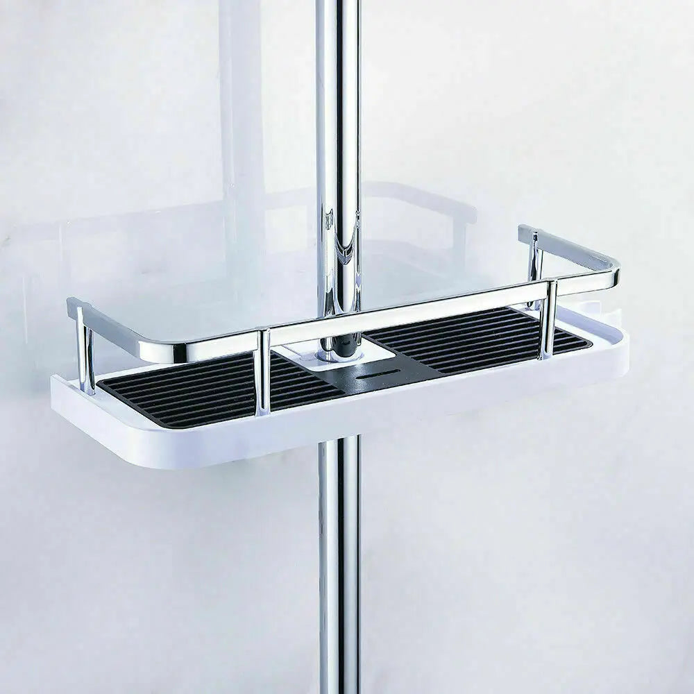 Bathroom Shelf Shower Pole Caddy Rack Storage Organiser Tray Holder Accessories