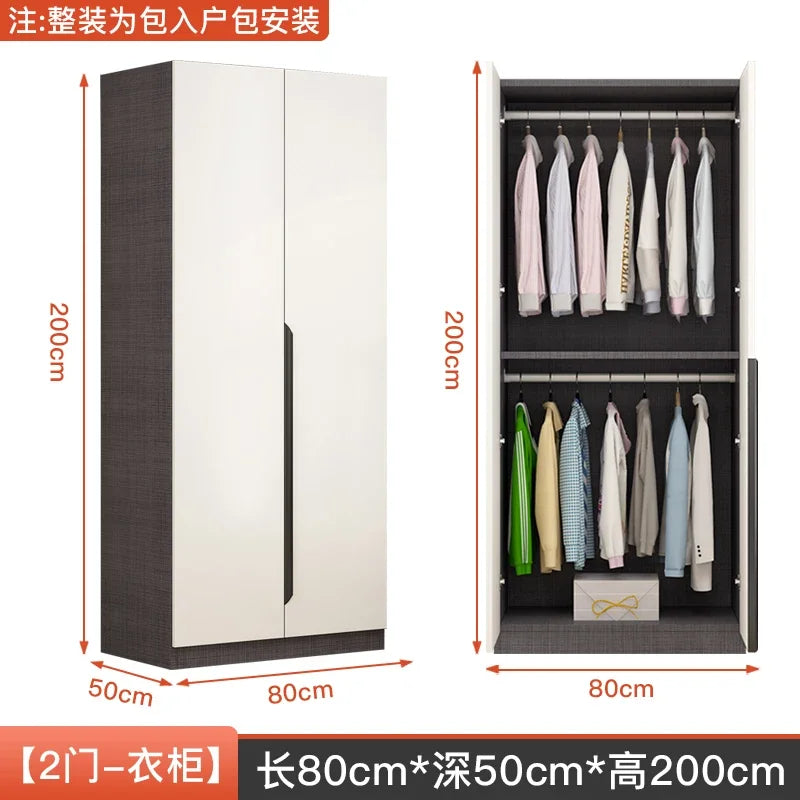 Nordic Luxurious Modern Wardrobe White Doors Women Clothes Wardrobe Organizer Cupboard Roupeiro De Quarto Bedroom Furniture