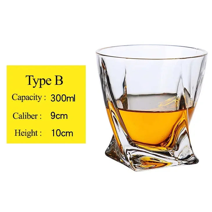 Whiskey Glass Cup Crystal Whisky Glasses Cups for Alcoho Drinking Scotch Bourbon Whisky Cognac Vodka Gin Tequila Rum Home Bar