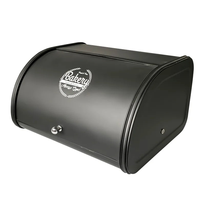 Large Capacity Bread Box Stainless Steel Storage Bin Holder Kitchen Container Case Vintage Dispenser Home Accessories