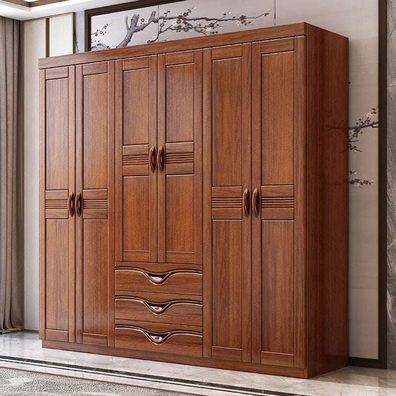 Wall Wood Bedroom Wardrobe Nordic Multilayer Open Closet Wardrobe Organizer Storage Armadio Camera Da Letto Furniture Home