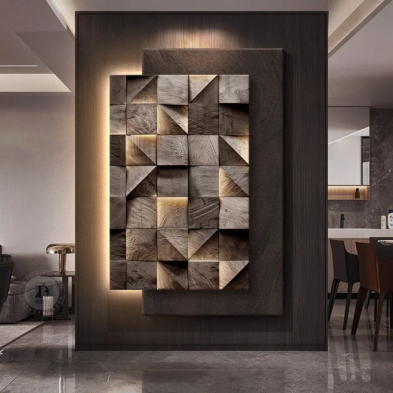 Led Geometric Wall Lamp Italy Designer Square Mounted Sconce For Living Room Resturant Background Wall Decoration Hall Way Light