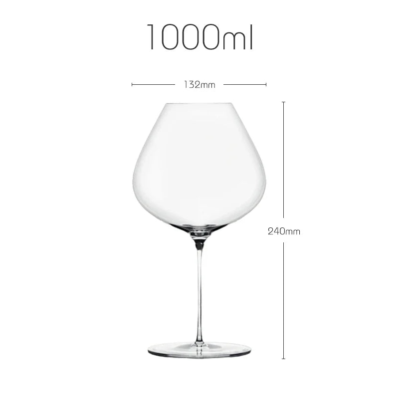 Sydonios Style Crystal Wine Glass France Handmade Extremely Thin Aroma Enlarger Burgundy Cup for Upscale Wine Experience