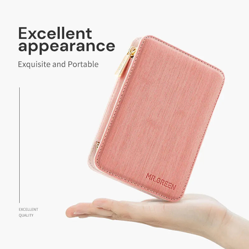 MR.GREEN Manicure Set Pedicure Sets Nail Clippers Tools Stainless Steel Professional Cuticle Cutter Travel Case Kit 7Pcs/Set For