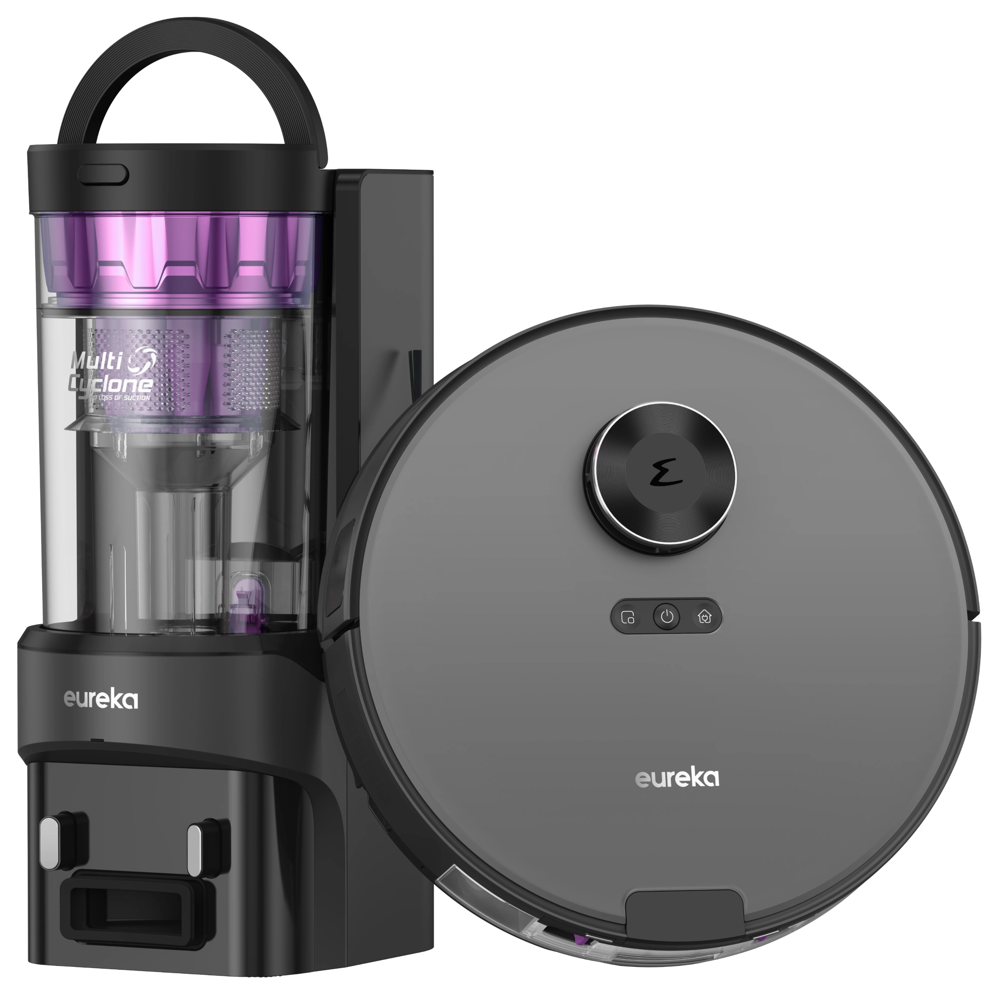 Eureka E20+ 8000 Pa Self-Emptying Robot Vacuum Cleaner, 180 Min Battery Life, DuoDetect AI 3D Obstacle Avoidance