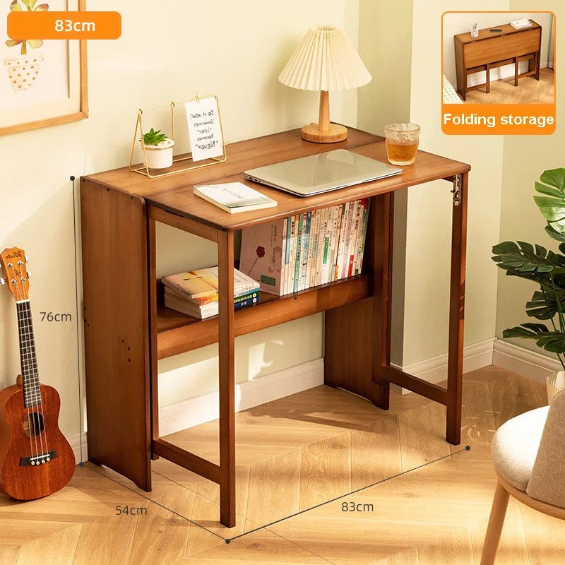 Folding Desk Computer Table Desk Student Household Small Desktop Bedroom Bedside Writing Workbench