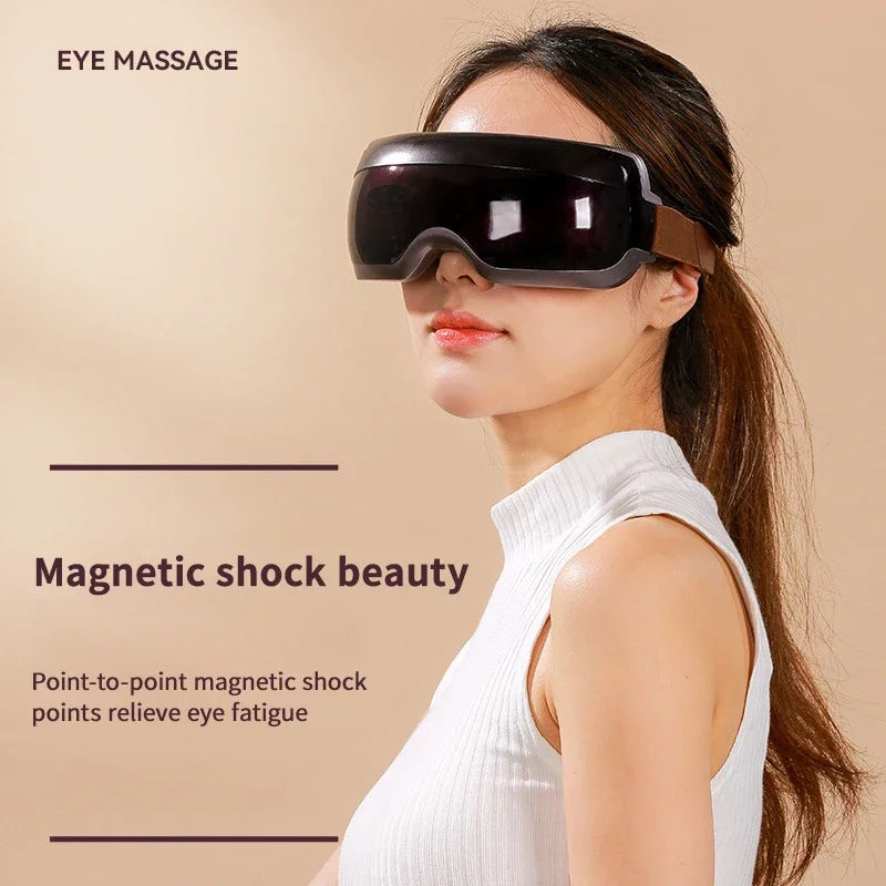 Vibration Eye Massage Electric Eye Massager Glasses Therapy Bluetooth Acupressure Relief Fatigue Dark Circles Acupoint