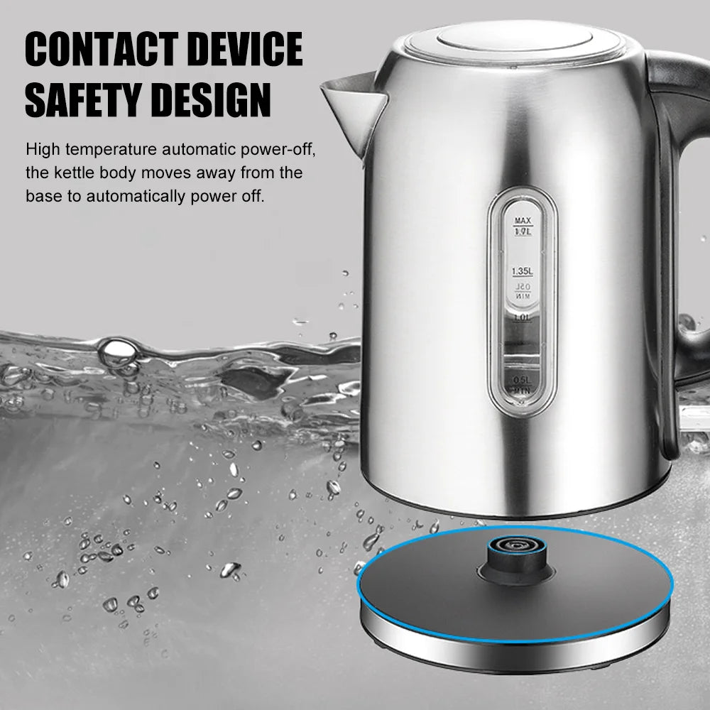 1.7L Electric Kettle 1850-2200W Fast Hot boiling Stainless Water Kettle Teapot Auto power-off overheating protection Kettle