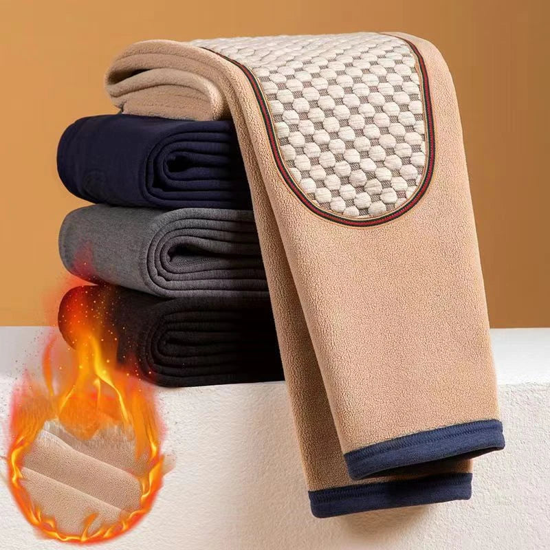 High Quality Winter Men Thermal Underwear Male Leggings Thermos Pants Warm Wool Thickened Long Johns Men's Elastic Pants Q09