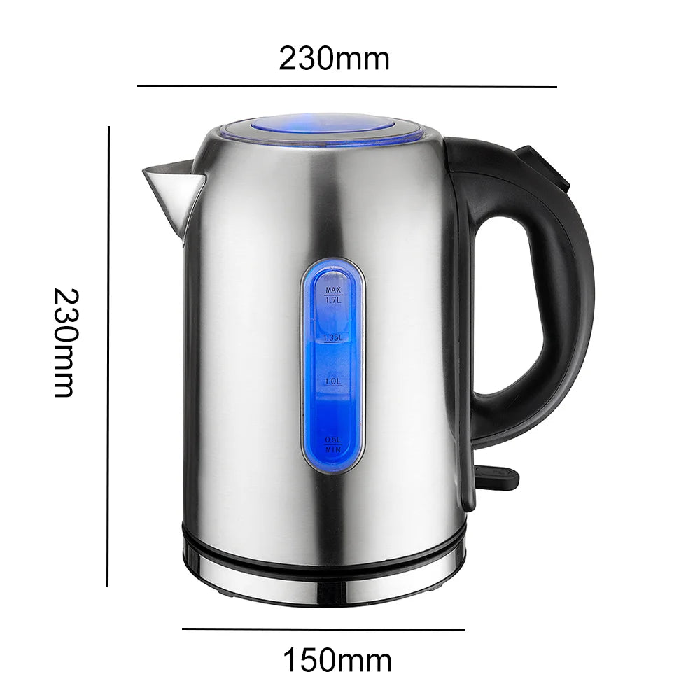 1.7L Electric Kettle 1850-2200W Fast Hot boiling Stainless Water Kettle Teapot Auto power-off overheating protection Kettle