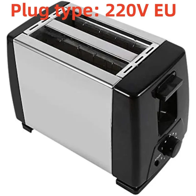 1pc 2-Slice Toaster Stainless Steel Toaster Home Toaster Breakfast Sandwich Maker Kitchen Stuff Clearance Kitchen Accessories