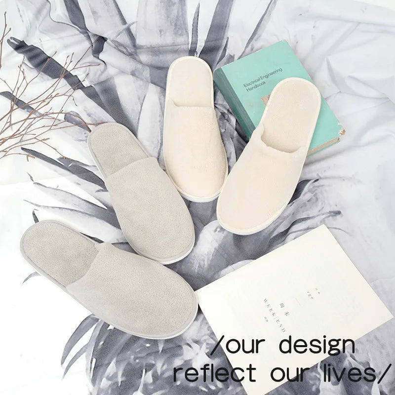 5/10 Pairs Disposable Slippers Men Business Travel Passenger Shoes Home Guest Slipper Hotel Beauty Club Washable Shoes Slippers