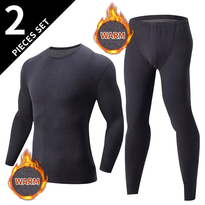 2/4 Pcs Men's Solid Color Simple Autumn And Winter Thermal Underwear Comfortable And Casual Bottoming Underwear Teenagers Pajama
