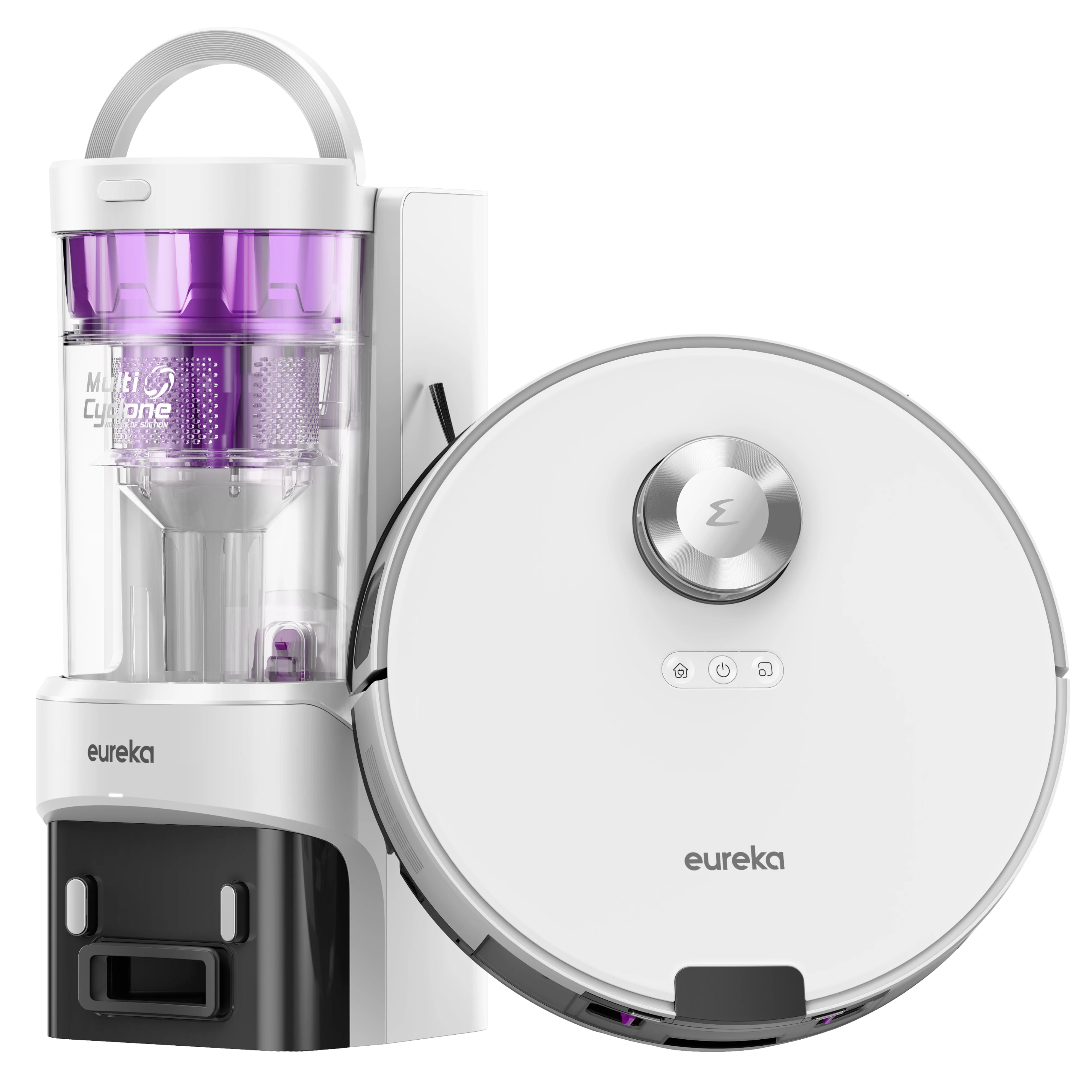 Eureka E20+ 8000 Pa Self-Emptying Robot Vacuum Cleaner, 180 Min Battery Life, DuoDetect AI 3D Obstacle Avoidance