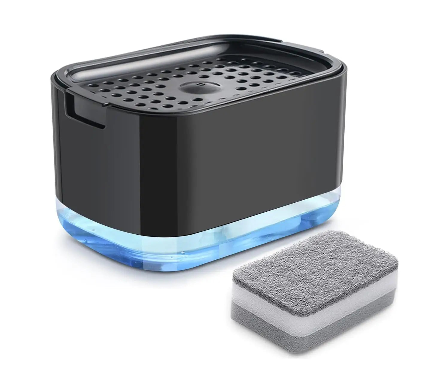 Kitchen Soap Dispenser Set Soap Pump with Rag Holder Kitchen Sink Organizer Set with Sponge Holder Rag Holder Soap Dispenser