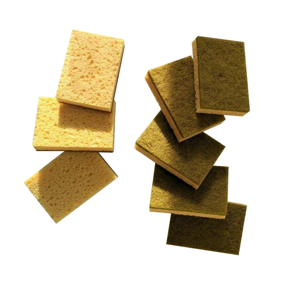8/16Pcs Eco-Friendly Plastic Free Kitchen Sponge 100% Biodegradable Compostable