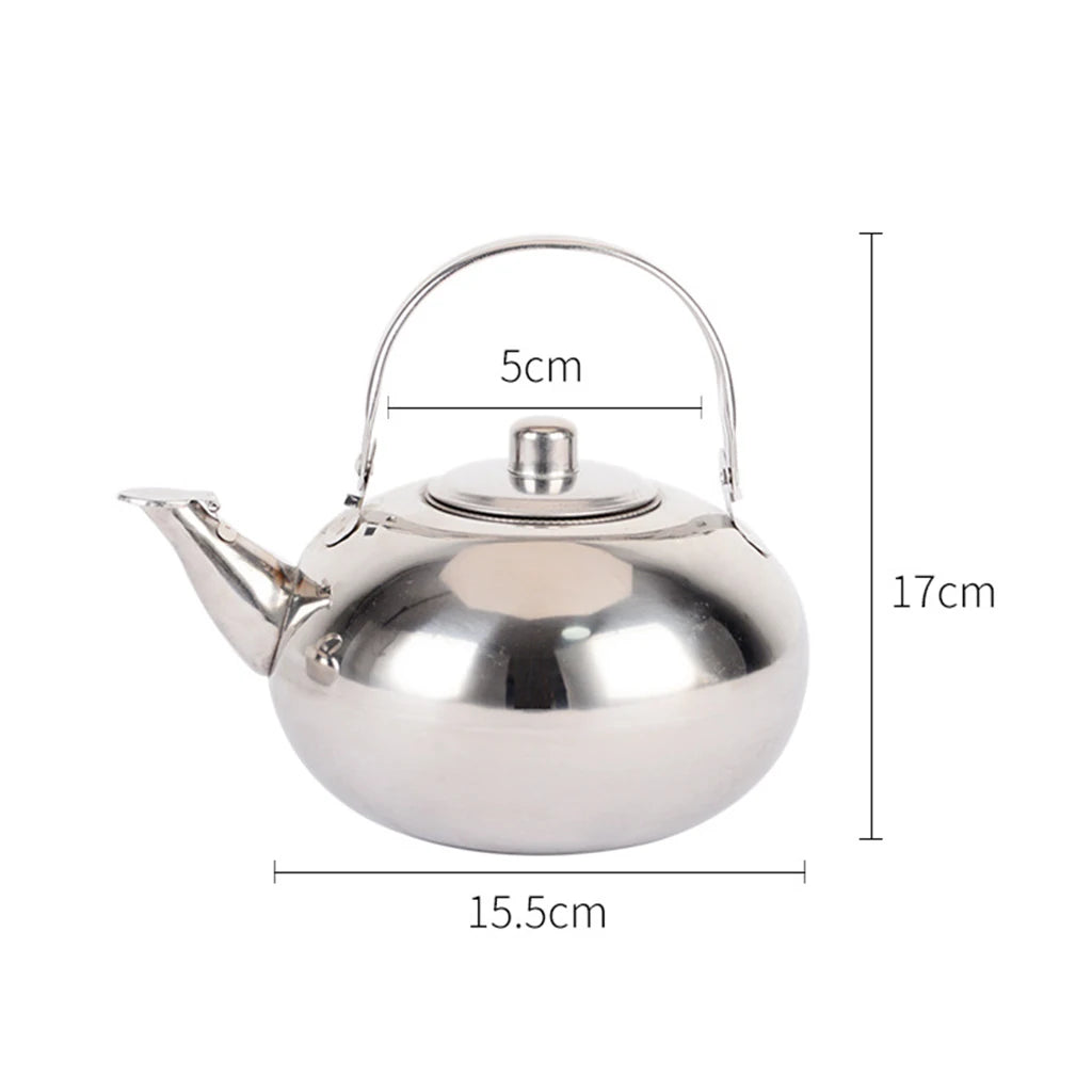 1L /1.5L/2L Teapot Stainless Steel Coffee Tea Kettle With Infuser Filter black Oolong Tea Jug Home Office Tea/Coffee Tools pot