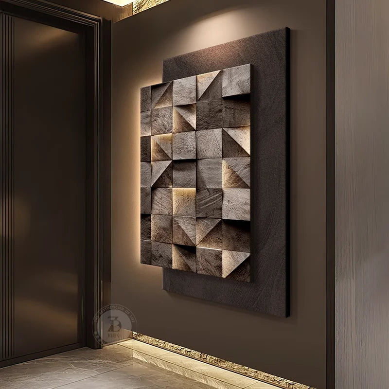 Led Geometric Wall Lamp Italy Designer Square Mounted Sconce For Living Room Resturant Background Wall Decoration Hall Way Light