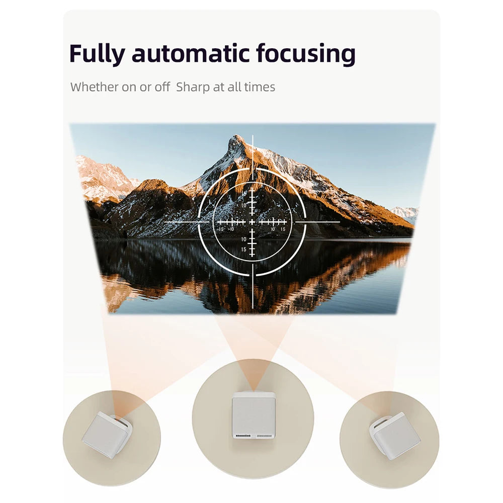 Original Lenovo Xiaoxin 100P Projector 850 ANSI Auto Focus Wifi6 Smart Home Theater 360 PTZ Support 4K HD Portable Projector