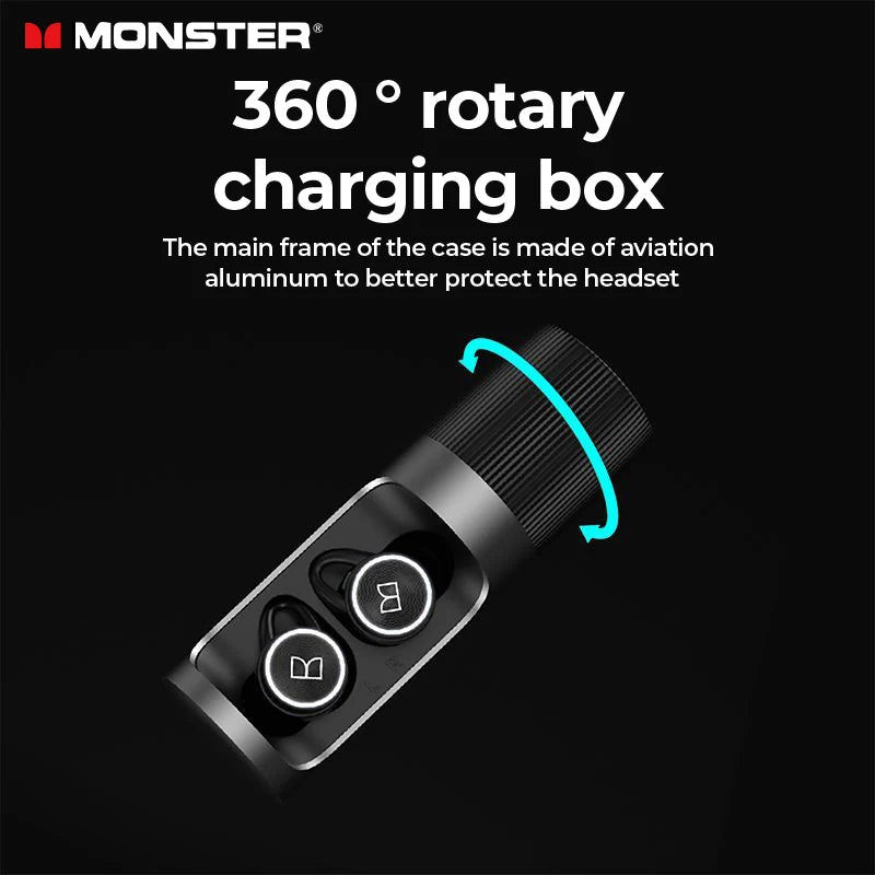Monster Clarity 101 AirLinks TWS Earbuds in-Ear Bluetooth Headphones ENC Noise Cancelling Waterproof Wireless Earphone with Mic