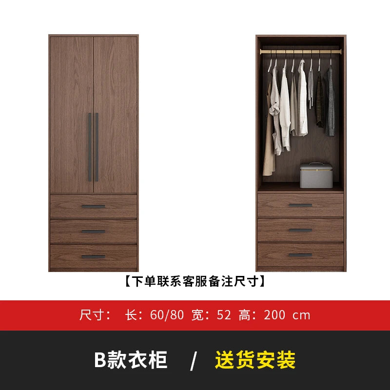 Black Modern Handles Wardrobes Design Eco Doorable Organizer Closet Wardrobe Bedroom Storage Clothes Armario Bedroom Furniture