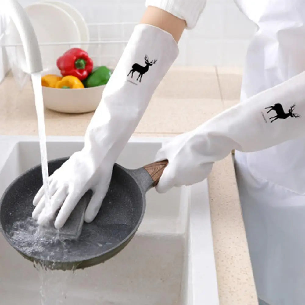 Kitchen Dish Washing Gloves Household Dishwashing Gloves Rubber Gloves for Washing Clothes Cleaning Gloves for Dishes