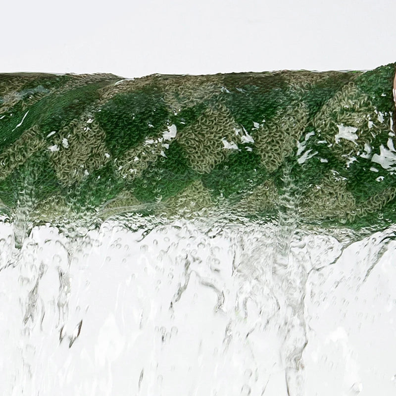 Battilo Plaid Cotton Bath Towels Set Soft Absorbent Daily Cleansing Face Hand Towel Set Patterned Lightweight Towel for Bathroom