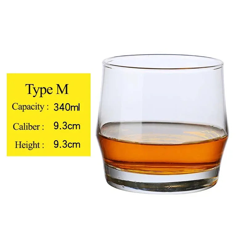 Whiskey Glass Cup Crystal Whisky Glasses Cups for Alcoho Drinking Scotch Bourbon Whisky Cognac Vodka Gin Tequila Rum Home Bar