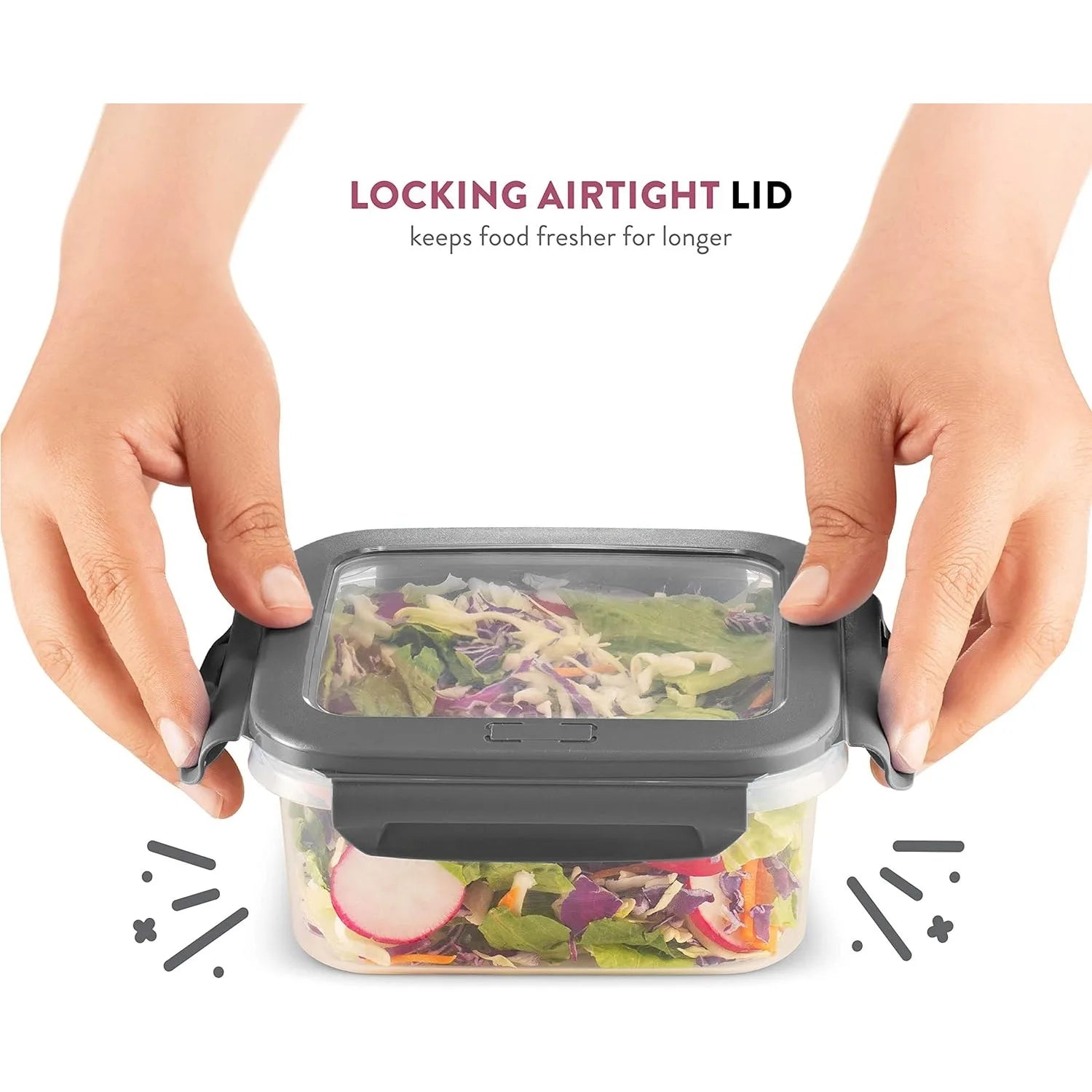 Food Storage Containers 40-Piece Airtight Leakproof BPA-Free Durable Plastic for Leftovers Freezer Microwave Dishwasher-Safe