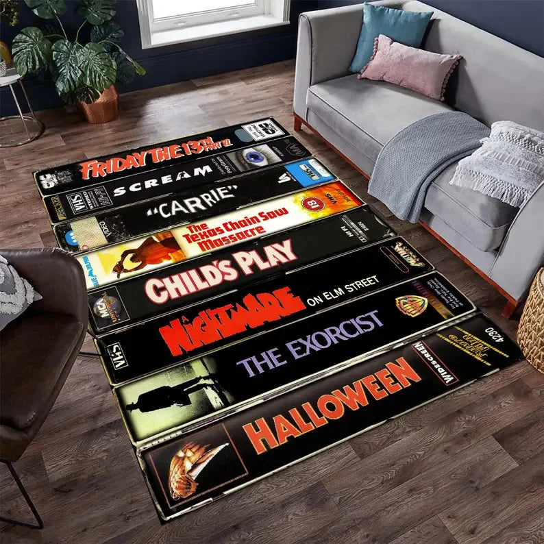 Nostalgic Retro Themed Rug