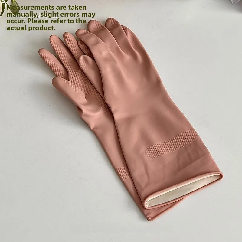 Korean Sle Thiened Anti-Slip Diwaing Gloves Kitchen Cleaning Waterproof Special Latex Gloves for Home Cleaning Tools