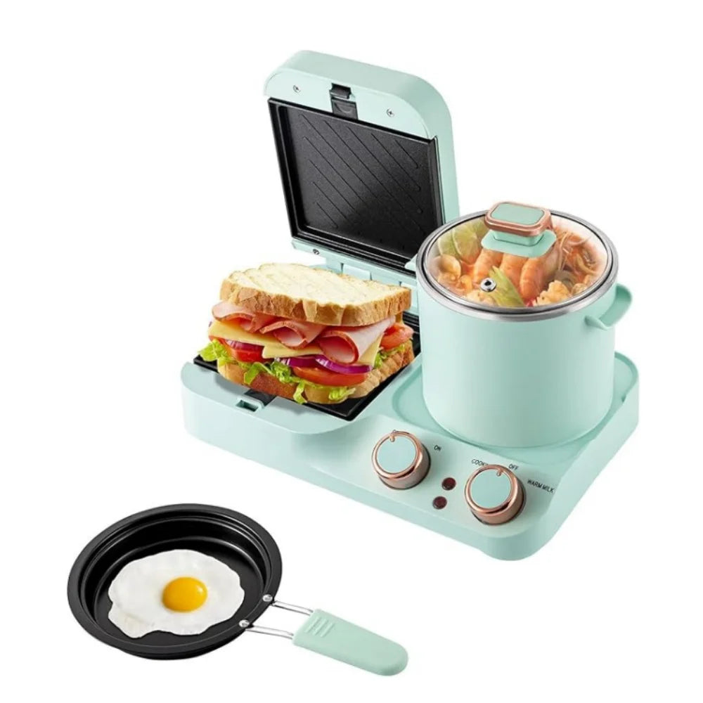 3 in 1 Breakfast Machine Multifunctional Sandwich Machine Steak Frying Machine can Make Steamed Buns Fried Eggs Pancakes