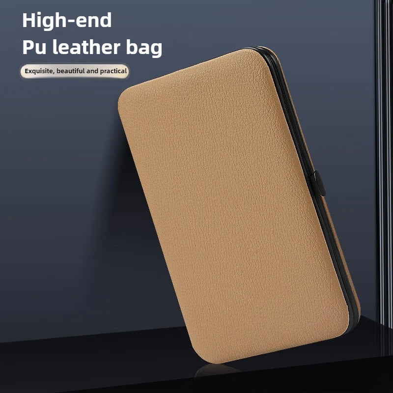 7/16/24 Pcs Manicure Set Professional Nail Clipper Kit Stainless Steel Manicure Kit,nail Care Tools with Luxurious Travel Case