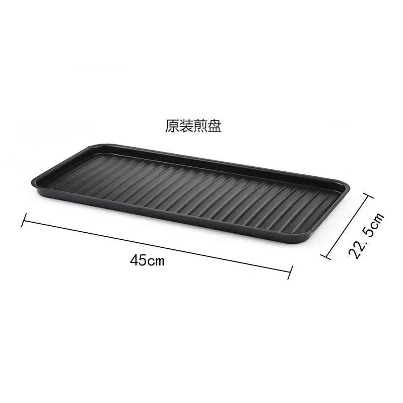 220V Household Electric Grill Indoor Smokeless Skewer Griddle Food Barbecue Baking Pan Roaster Non-Stick BBQ Roasting Oven