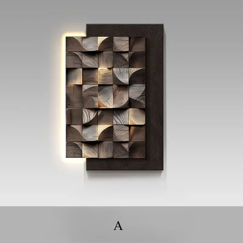 Led Geometric Wall Lamp Italy Designer Square Mounted Sconce For Living Room Resturant Background Wall Decoration Hall Way Light