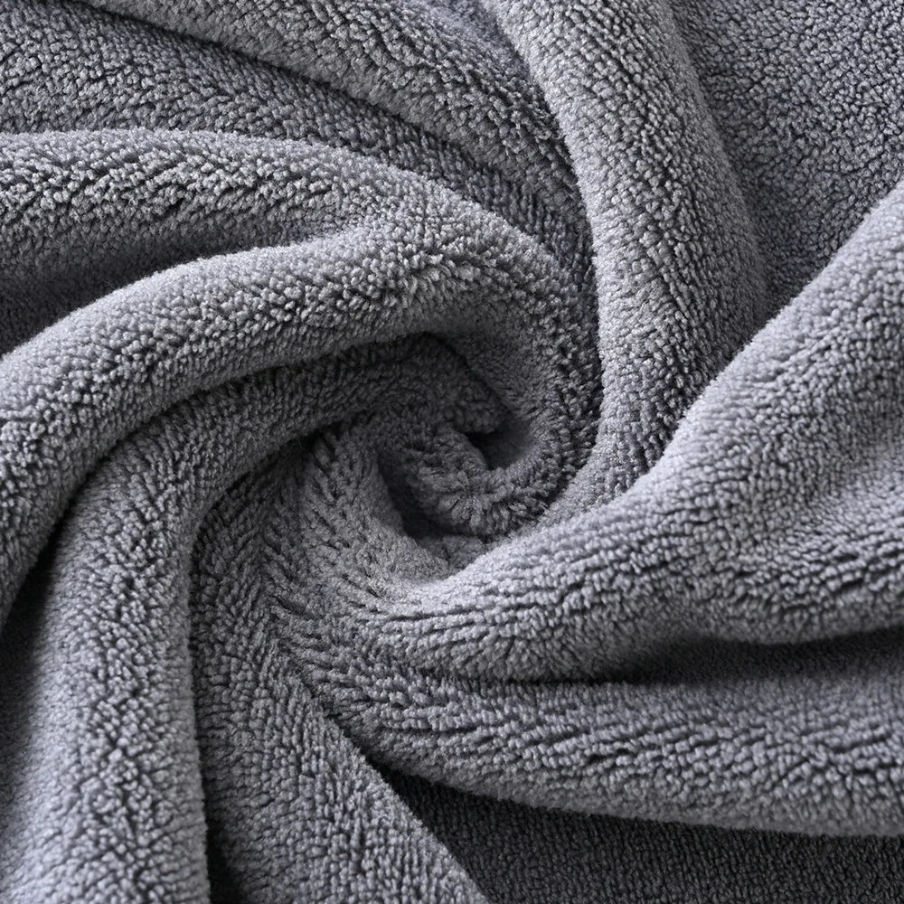 3PCS Large Bath Towels Set Grey Adult Coral Velvet Bathroom Absorbent Soft Quick Dry White Bathing Towel 70X140 Beachtowel Black