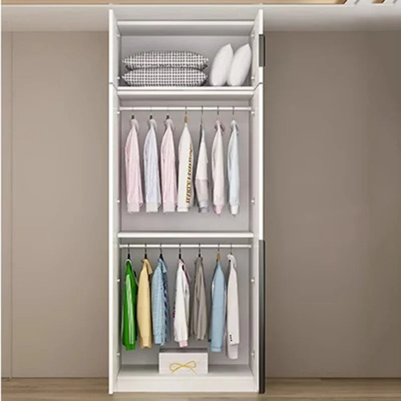 Nordic Luxurious Modern Wardrobe White Doors Women Clothes Wardrobe Organizer Cupboard Roupeiro De Quarto Bedroom Furniture