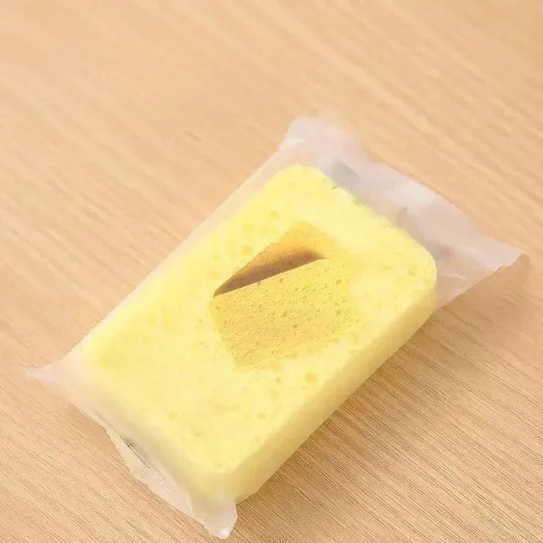 5PCS Kitchen Thickened Wood Pulp Cotton Sponge Cleaning Non-oil Sponge Block for Dishwashing Utensils Cleaning Cloth Dish Brush