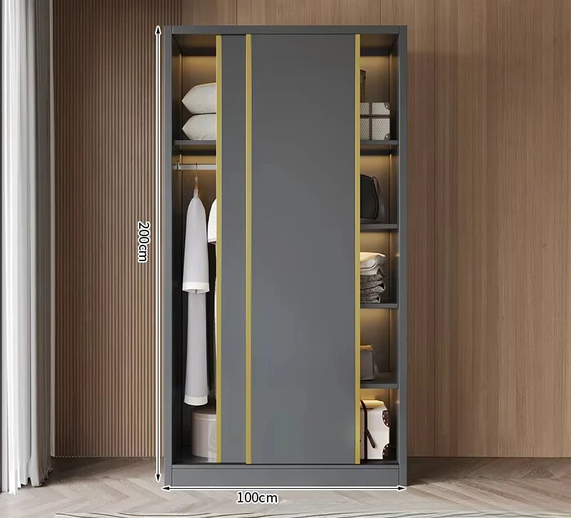 Clothes Girls Wardrobe Storage Gold Black Modern Display Wardrobe European Multifunction Vitrinas Cristal Expositoras Furniture