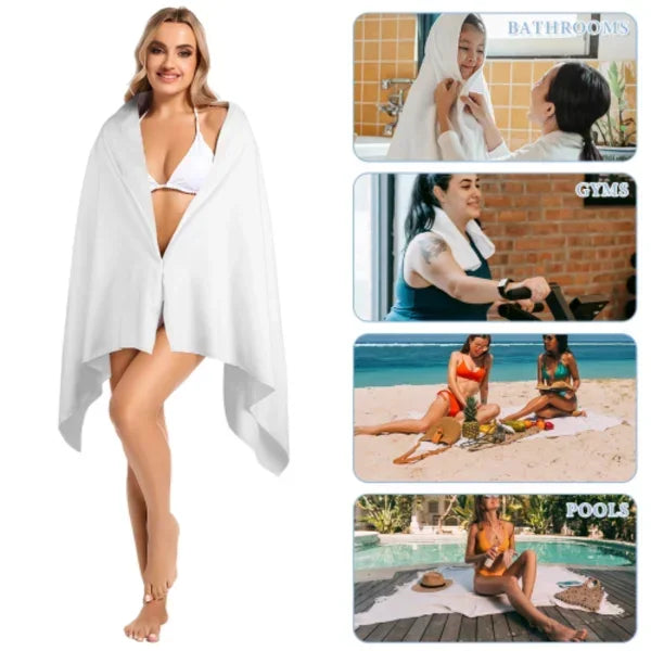 Custom Beach Towel Quick Dry Sand Free Personalized Boat Name Bath Towel for Adults Kids Nautical Gifts Yacht Beach Accessories