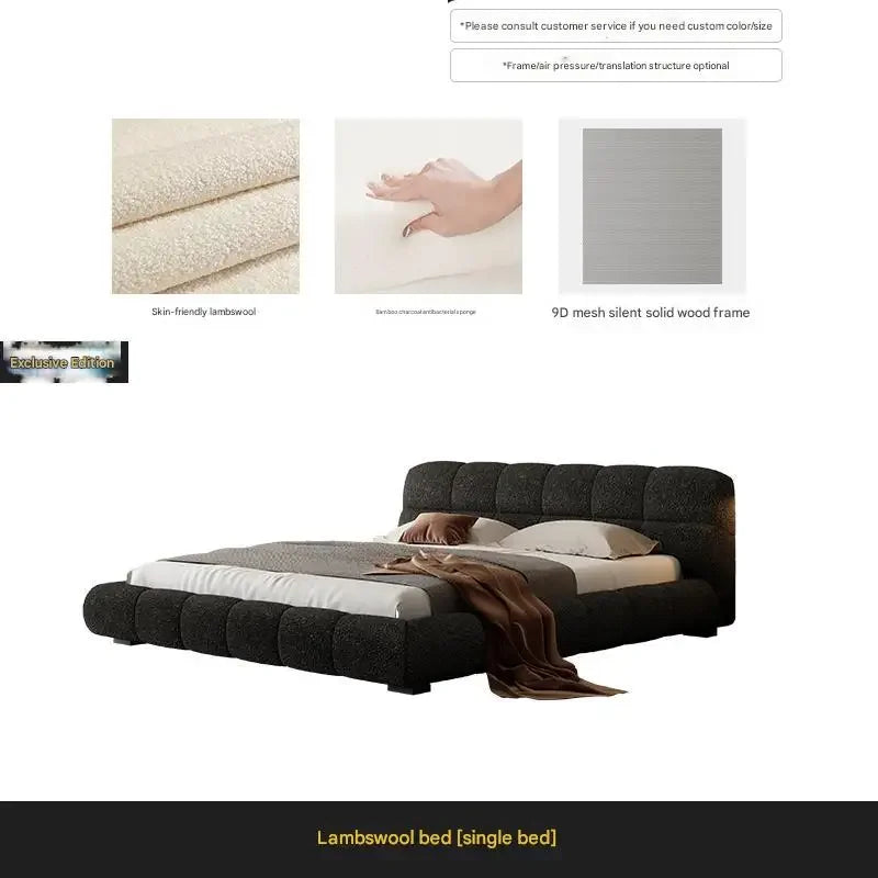 Beauty European Bed Modern Bedroom Sun Double King Size Luxury Bed Wooden Sleeping Safe Massage Camas De Casal Salon Furniture