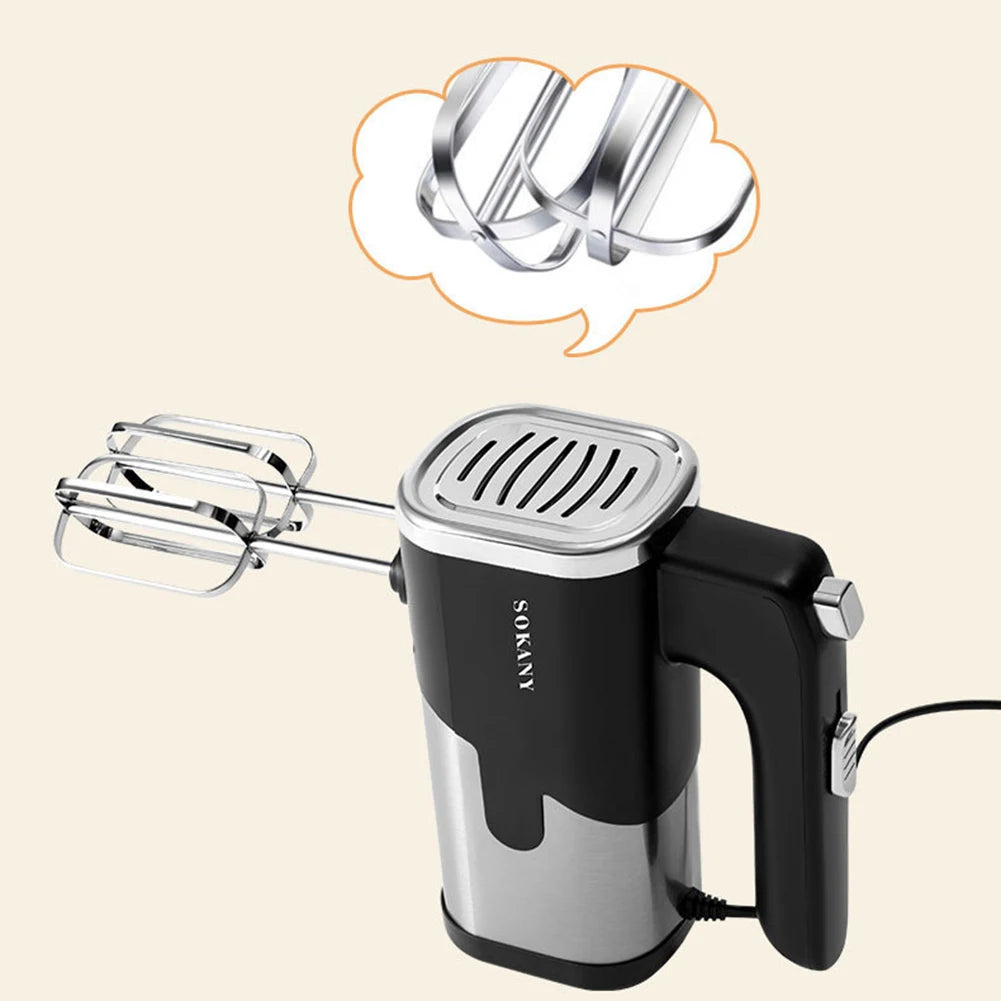 Cake Cream Whipper 5-Speed Automatic Handheld Blenders Multifunctional Stainless Steel Household Baking Tool