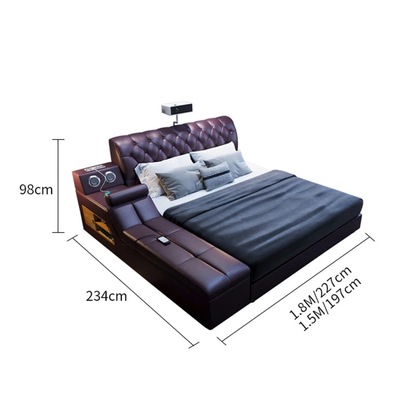 Space Saving Smart Bed Multifunctional Luxury Nordic European Sun Full Simple Bed Camping Children Wood Muebles Hotel Furniture