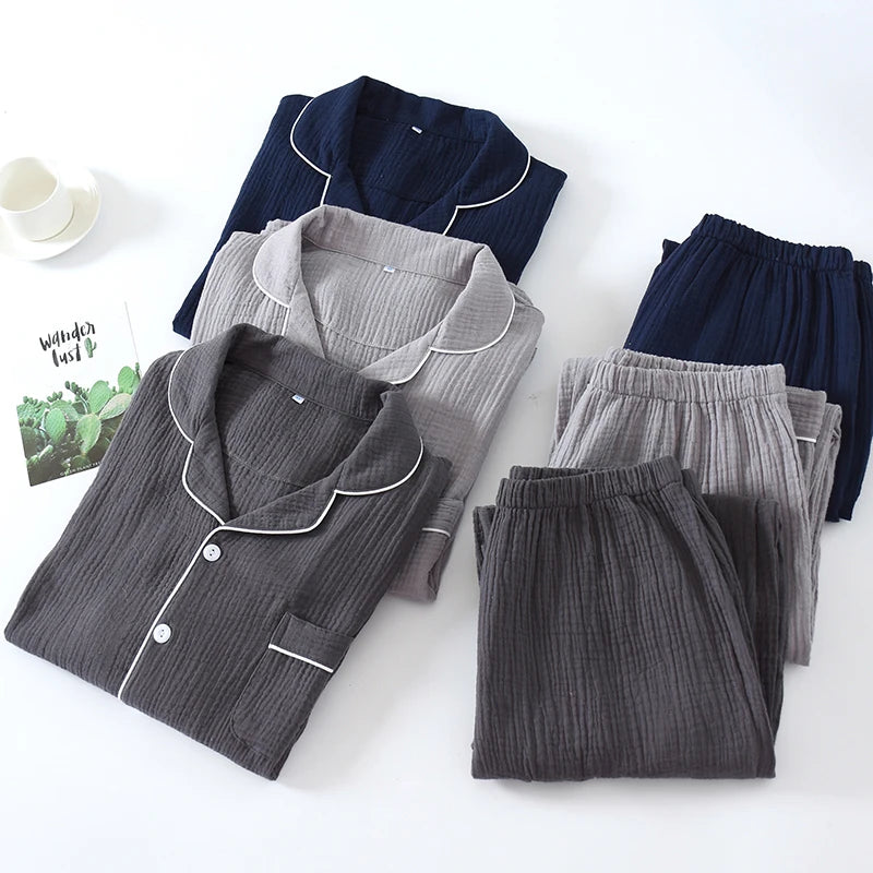 Men's Summer Autumn Spring Thin Pure Cotton Flannel Spwear Home Clothes Large Size Dad Waed Flannel Can Be Worn outside