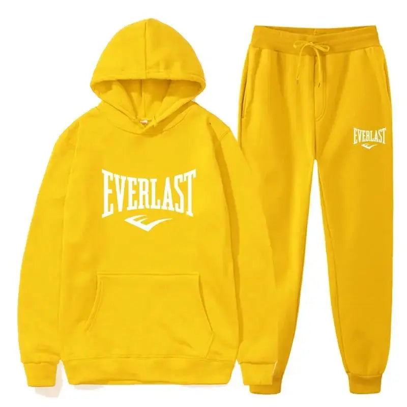 2025 Autumn and winter fashion  jumper hoodie + trousers two-piecemen's fitness jogging wear casual sportswear suit hooded set